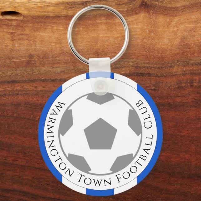 Chaveiro com o Nome do Seu Clube de Futebol (Frente)