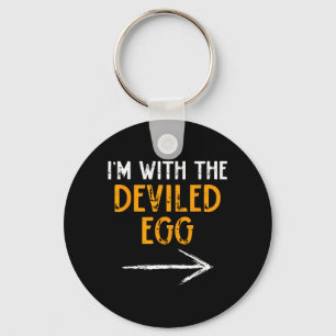 Chaveiro com O Par Deviled Egg Halloween Combinando
