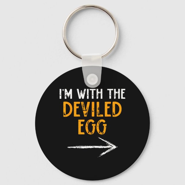 Chaveiro com O Par Deviled Egg Halloween Combinando (Frente)