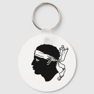 Chaveiro com pavilhão da Córsega, França