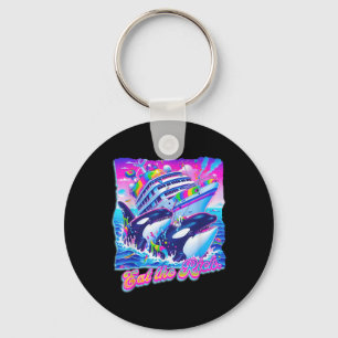 Chaveiro Coma a baleia rica dos anos 90 Orca Funny Whale An