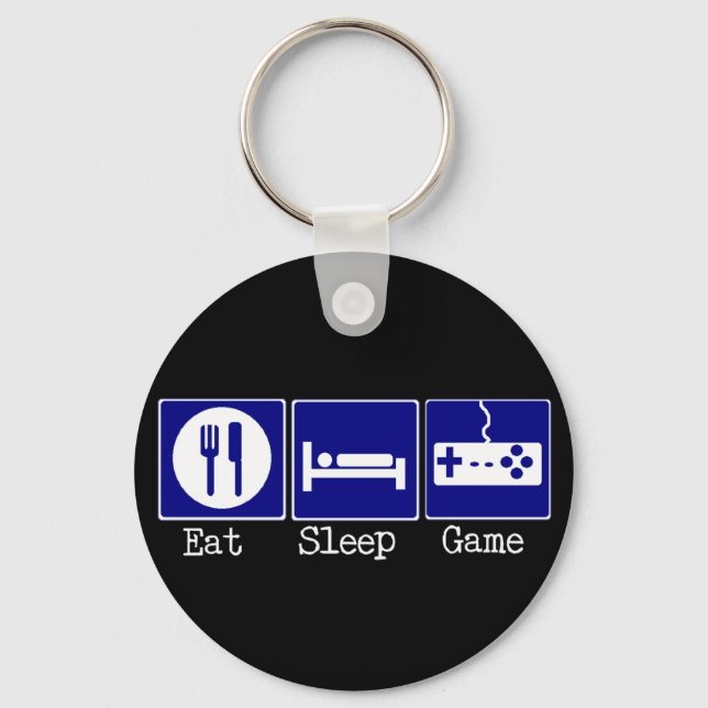 Chaveiro Coma, Dorme, Jogo (Frente)