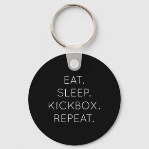 Chaveiro Coma Dormir Kickbox Repetir - Kick Boxing Engraçad