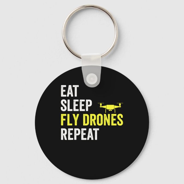 Chaveiro Coma Drones com mosca do sono Repetir Piloto do Dr (Frente)
