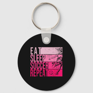 Chaveiro Coma Futebol Dormir Repetir Camisa engraçada do jo
