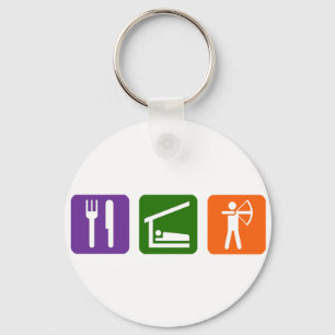 Chaveiro Coma o tiro ao arco do sono!