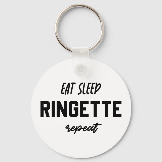 Chaveiro Coma os presentes do reprodutor de Ringette Repeti (Frente)