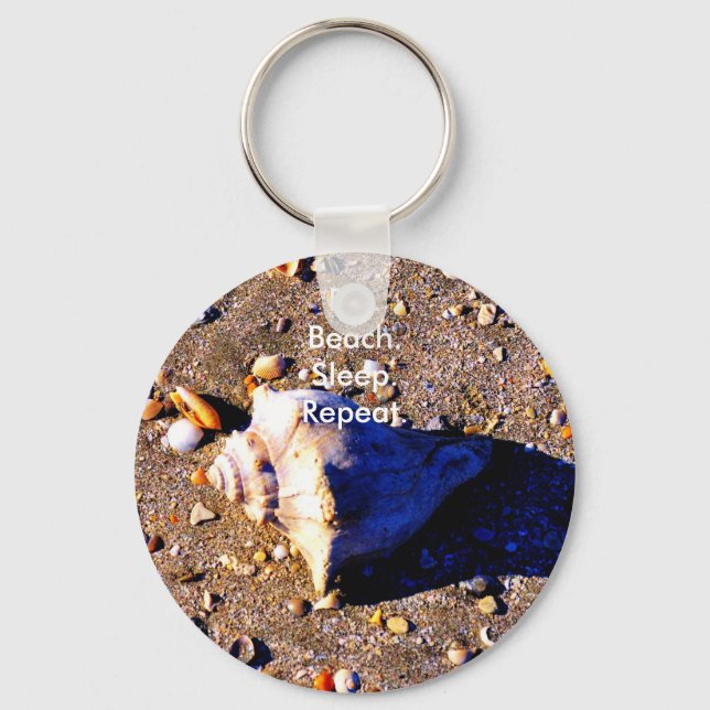 chaveiro "Coma.Praia.Dormir.Repetir" (Frente)