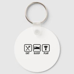 Chaveiro Coma Sleep Jogue Badminton Player Shuttle Sports S