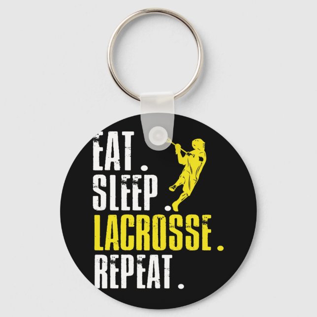 Chaveiro Coma Sleep Lacrosse Repete O Esporte Lax (Frente)