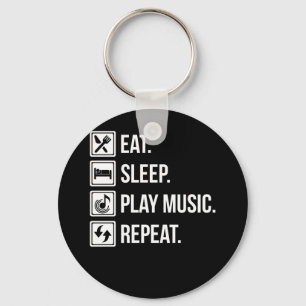 Chaveiro Coma Sleep Tocar Música Repetir Instrumentos Music