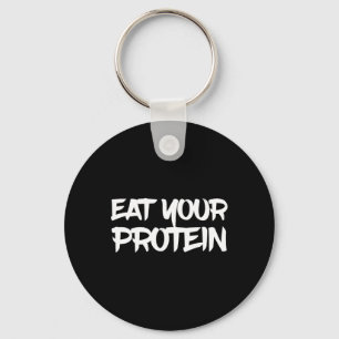 Chaveiro Coma Sua Proteína Proteína Construção Muscular Fit