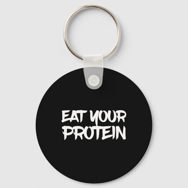 Chaveiro Coma Sua Proteína Proteína Construção Muscular Fit (Frente)