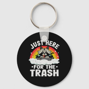 Chaveiro Coma Trash Racoon Retro Rainbow Vintage Raccoon