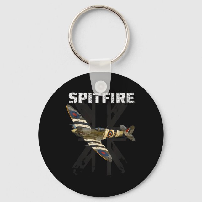Chaveiro Combate Ao Spitfire Ww2 No Avião De Combatente Bri (Frente)