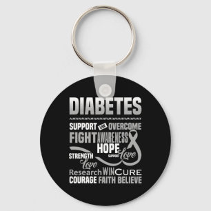 Chaveiro Combater a Consciência da Diabetes Suporte à Esper