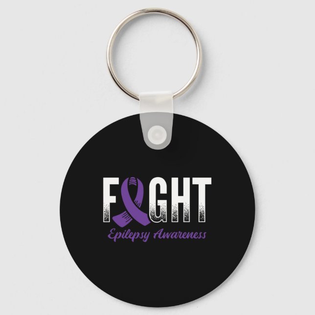 Chaveiro Combater a Consciência da Epilepsia (Frente)