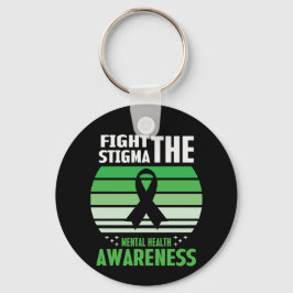 Chaveiro Combater O Mês De Sensibilização Para A Saúde Ment