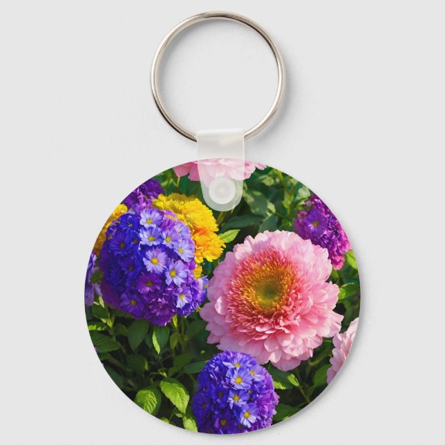 Chaveiro Combinação de Flores (Frente)