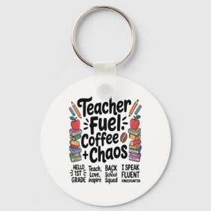 Chaveiro Combustível de Professor Café Caos Camiseta Divert