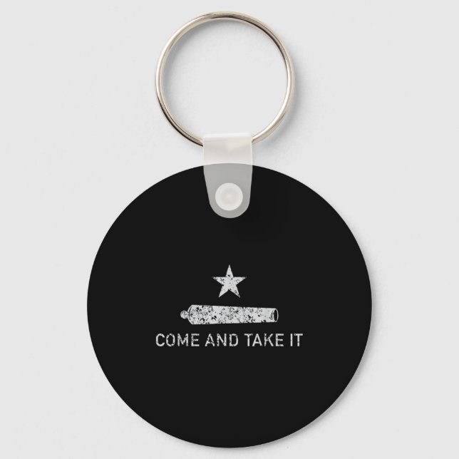 Chaveiro Come And Take It - Texas - Gift For Texans  (Frente)