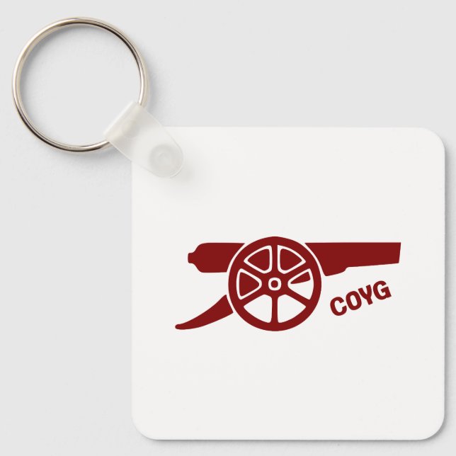 Chaveiro Come On You Gunners COYG (Frente)