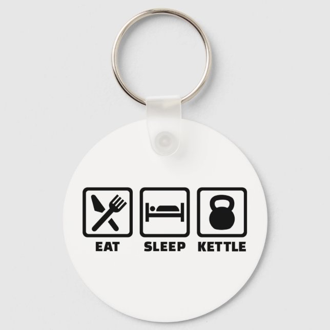 Chaveiro Come sleep Kettlebell (Frente)