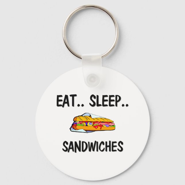 Chaveiro Come Sleep SANDWICHES (Frente)