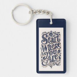 Chaveiro Comece Onde Você Está A Tipografia Decorativa