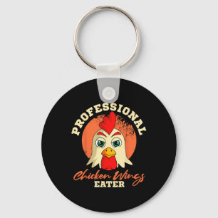 Chaveiro Comedor de Asas de Frango Retro Vintage Byrbeque B
