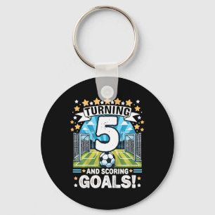 Chaveiro Comemorando 5 Aniversário de Futebol 5 Anos Futebo