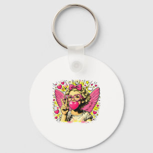Chaveiro Comemorativo do Dia dos Namorados Cute Cupid Heart