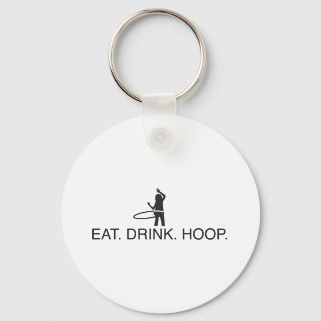 Chaveiro Comer. Beba. Hoop (Frente)