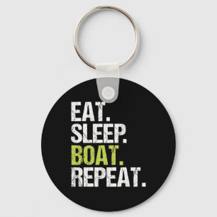 Chaveiro Comer Dormir Barco Camisa de Repetição Velejar Pre