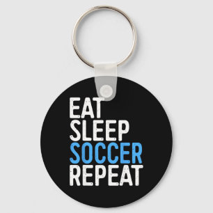 Chaveiro Comer Dormir Futebol Repetir Camiseta Homens Mulhe