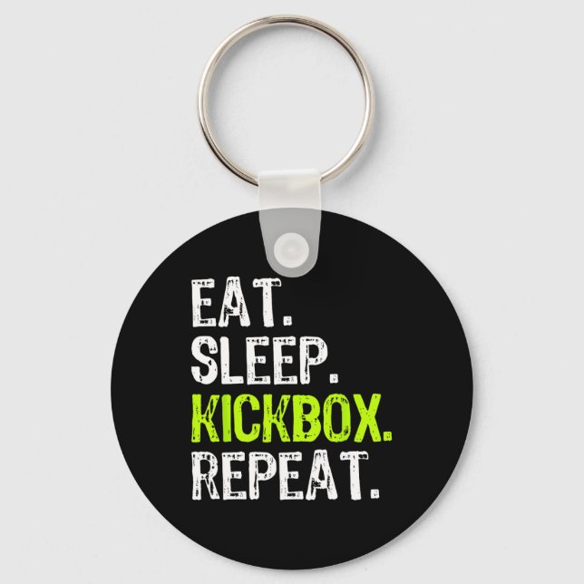 Chaveiro Comer Dormir Kickbox Repetir Kickboxing Kick Boxin (Frente)