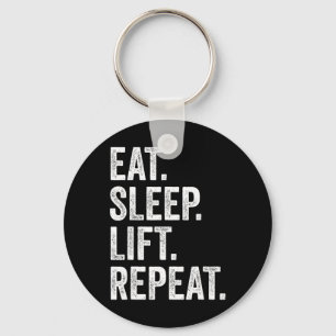 Chaveiro Comer Dormir Levantar Repetir Fitness Musculação