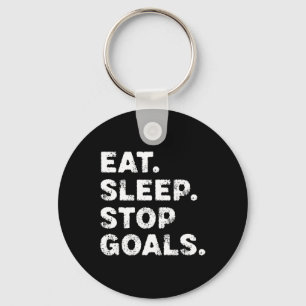 Chaveiro Comer Dormir Parar Metas Futebol Engraçado Hóquei