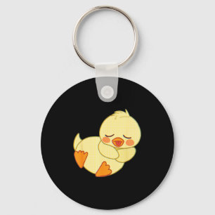 Chaveiro Cômico Cansado Como Pato Eu Amo Patinhos Citação G