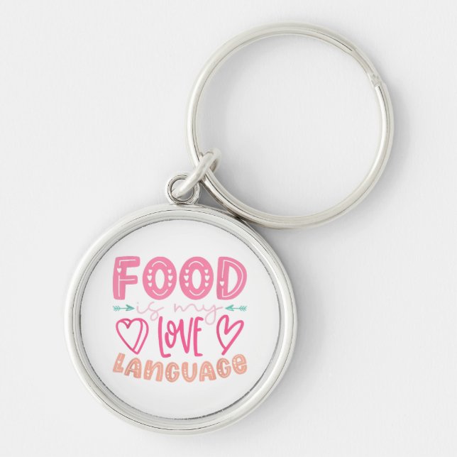 Chaveiro Comida É Minha Língua De Amor - Chef De Chef De Co (Frente)