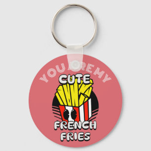 Chaveiro Comida, Fritas Francesas Bonitas, Personalizar Pre