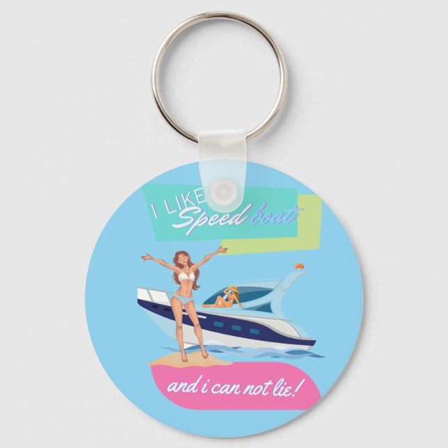 Chaveiro como barco a velocidade (Frente)