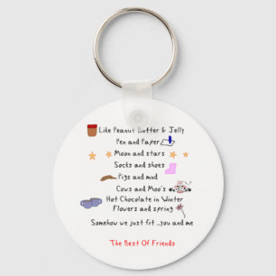 Chaveiro Como Manteiga de amendoim e gelatina