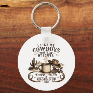 Chaveiro Como Meus Cowboys Como Meu Café