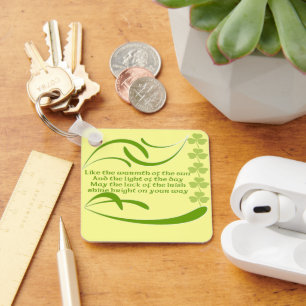 Chaveiro Como o calor da bênção irlandesa do Sol