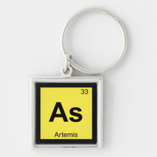 Chaveiro Como - Tabela Periódica Química Artemis Deusa