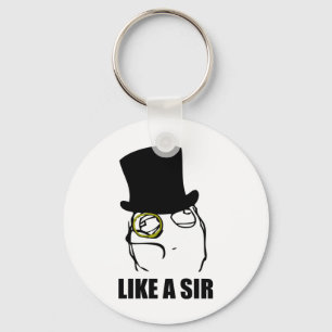 Chaveiro Como um Sr Monocle Rage Face Meme