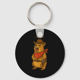 Chaveiro Como vai Cowboy Rock Hyrax Awawa Western Engraçado