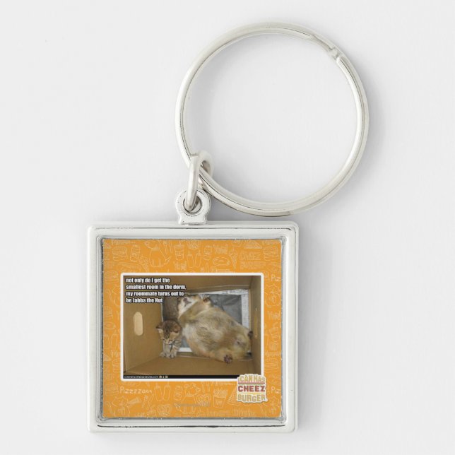 Chaveiro Companheiro de quarto gordo (Frente)