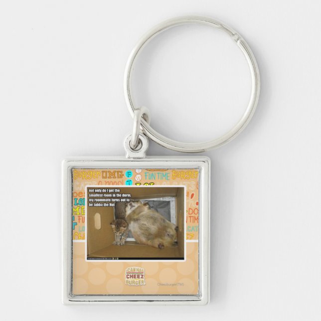 Chaveiro Companheiro de quarto gordo (Frente)